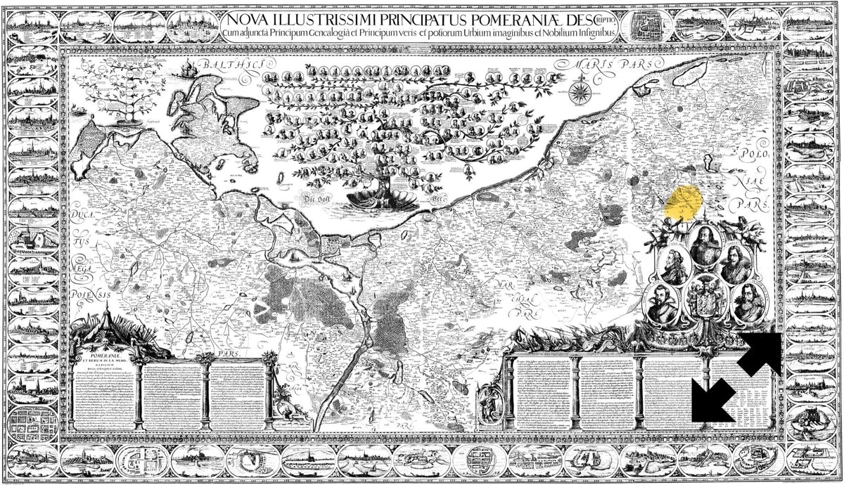 Lubinsche Karte von 1610-1618
