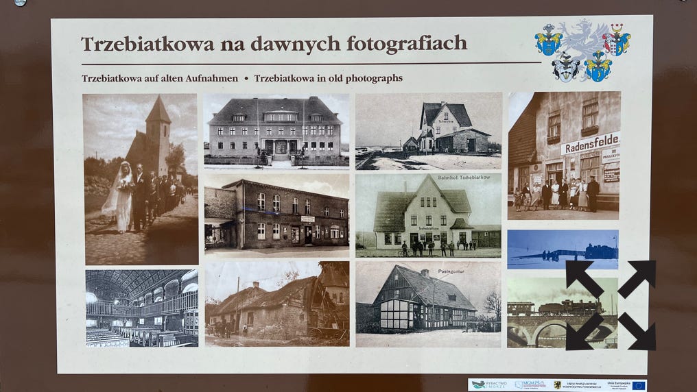 Trzebiatkowa / Radensfelde mit alten Aufnahmen
